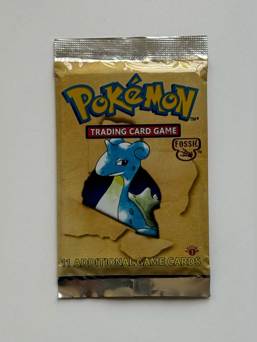 POKÉMON FOSSIL 1ST EDITION BOOSTER PACK LAPRAS Fan Art DIY Custom Pack WOTC